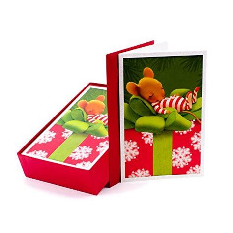 Hallmark Boxed Christmas Cards Merry Christmas Mouse 40 Cards With