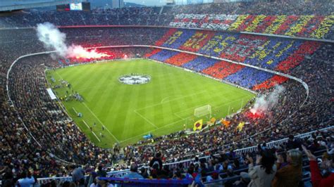 Champions League Barcelona Vs Manchester United The Camp Nou