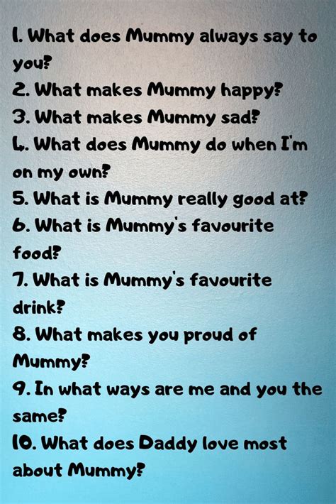 Fun Questions To Ask Your Kids Fun Questions To Ask Mindfulness For
