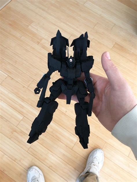 I Painted A Gundam Using The Worlds Blackest Black Paint Absorbing 99