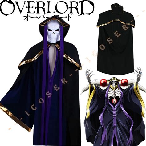 Anime Overlord Iv Ainz Ooal Gown Cosplay Costume Momonga Cloak Black