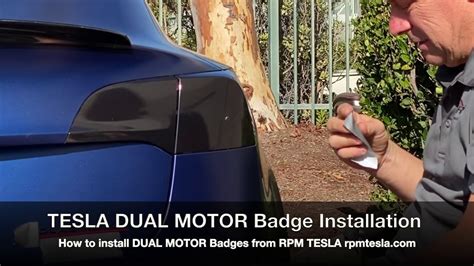 Tesla Dual Motor Badges Installation For Chrome Deleted Teslas Youtube