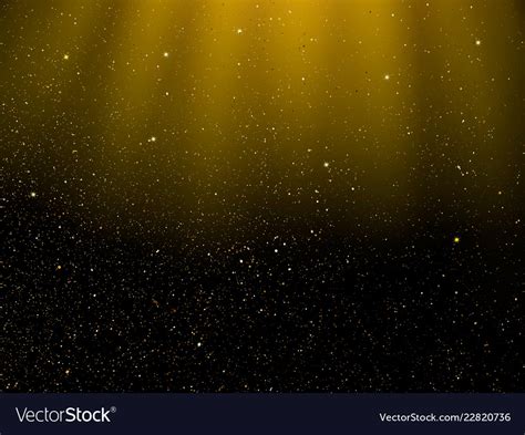 Glitter Background With Gold Sparkle Shine Light Vector Image