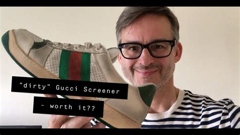 Dirty Gucci Screener Sneakers Worth The Money Unboxing And On