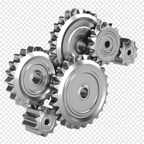 Gray Industrial Gears Illustration Mechanical Engineering Gear