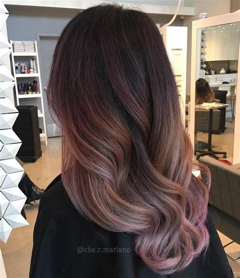 20 Gorgeous Examples Of Rose Gold Balayage Ombre Hair Color Balayage