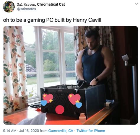 Oh To Be A Gaming Pc Built By Henry Cavill Henry Cavill Building