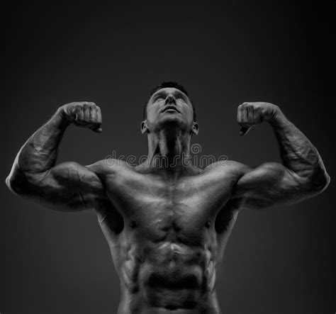 Muscular Male Showing His Muscular Body Stock Image Image Of Enticing