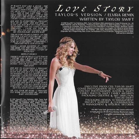Taylor Swift Fearless Booklet 2021 Hawtcelebs