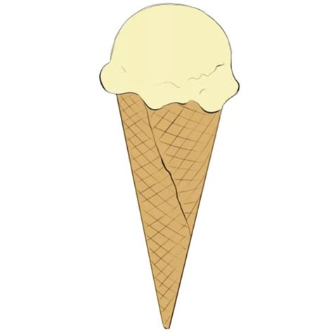 How To Draw A Ice Cream Cone Step By Step Drawing Kid