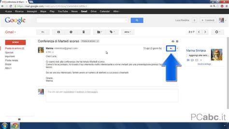 Come Rispondere Ad Une Mail In Gmail Come Usare Gmail 718 Youtube