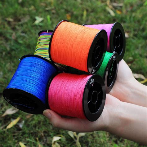 Buy Fishing Line 300m 6 Color Braided Fishing Lines 4 Strands Pe