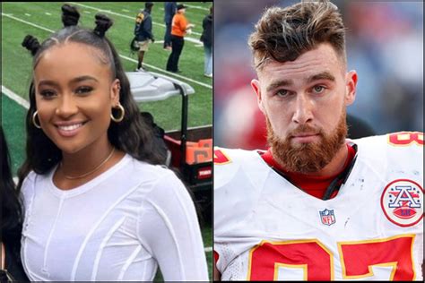 Chiefs Travis Kelces Ex Girlfriend Kayla Nicole Showed Up On The Field At Jets Vs Ravens Game