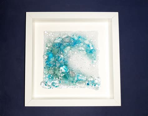 Liquid Crystal Glass Wave By May Waynorth Ocean Wave Glass Art Sculpture Sea Glass Breaking Wave