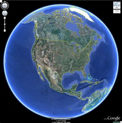 Exploring The World In D With Google Earth Map World Map Colored Continents