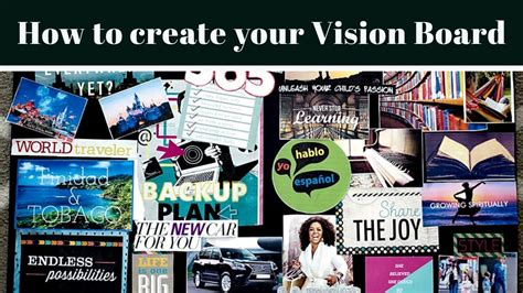 Create Your Vision Board Youtube