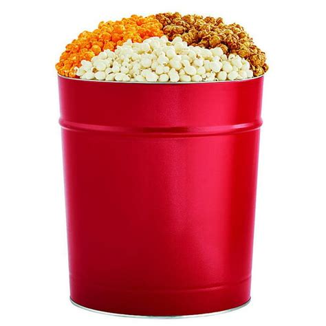 The Popcorn Factory Popcorn T Tin Simply Red 35 Gallons Robust