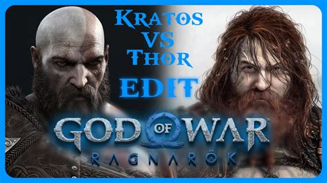 God Of War Ragnarök Kratos Vs Thor Mid Fight Cinematics Epic Edit