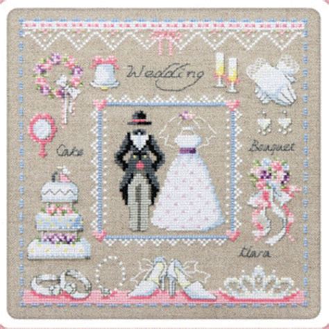 Wedding Sampler Cross Stitch Pattern And Kit Counted Cross