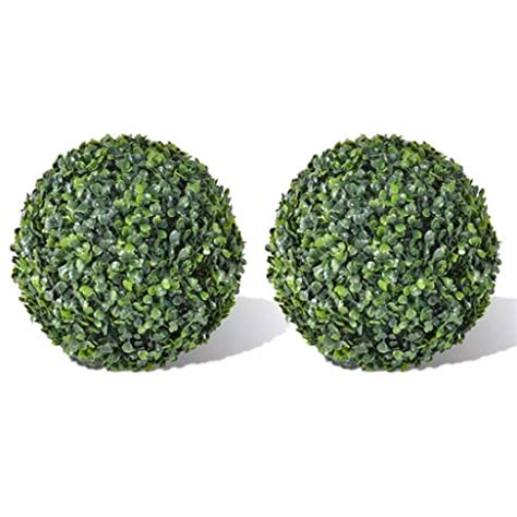 Heitamy Boxwood Topiary Ball 2pcs 35 Cm Round Artificial Boxwood
