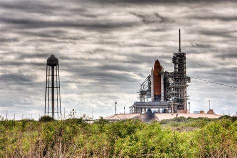 Space Shuttle Discovery Waits On The Launch Pad For Her Final Trip To