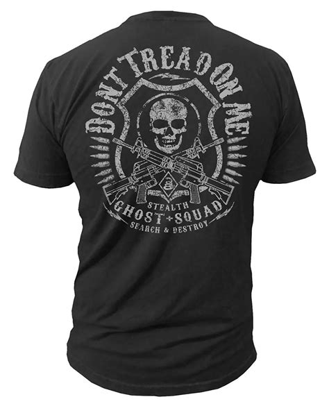 Dont Tread On Me Ghost Squad Mens T Shirt Dtom Clothing Summer Dress