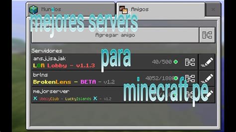 Top 3 Mejores Server Para Minecraft Pe 114 Youtube