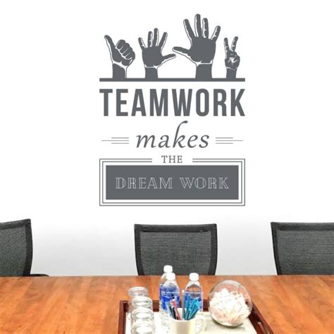 Wall Designer Teamwork Makes The Dreamwork Company Office