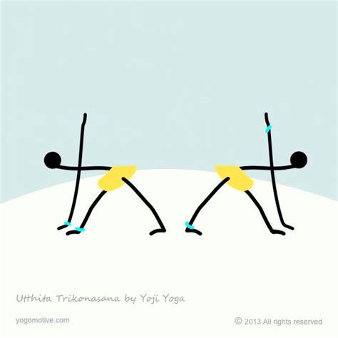 Utthita Trikonasana Extended Triangle Pose Yoga Asana