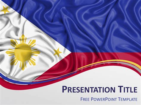 Philippines Flag Powerpoint Template Presentationgo Com