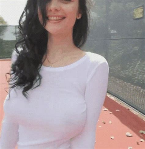 Name Of That Cute Brunette With The Bouncing Boobs In A White See Through Shirt Katie Fey