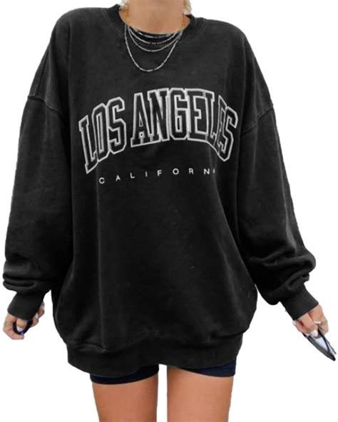 Kaxindeb Womens Los Angeles California Oversized Batwing Long Sleeve