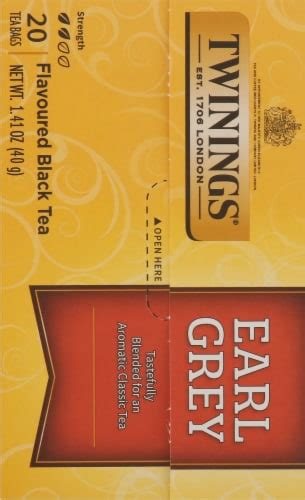 Twinings Of London® Earl Grey Black Tea Bags 20 Ct Smiths Food And Drug