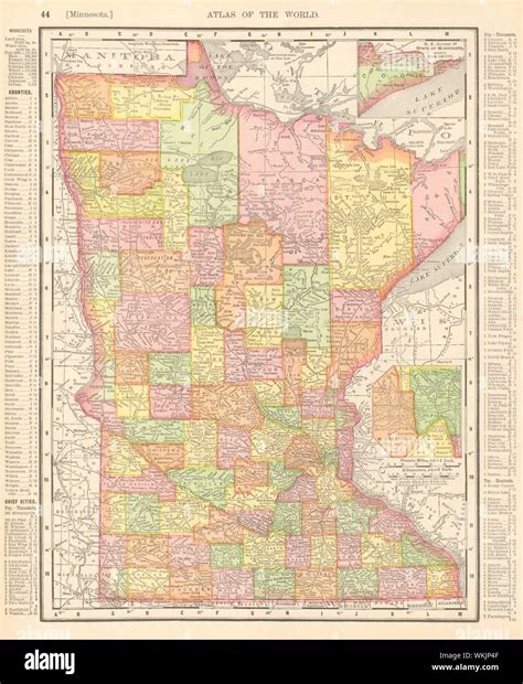 Minnesota County Map Boundaries