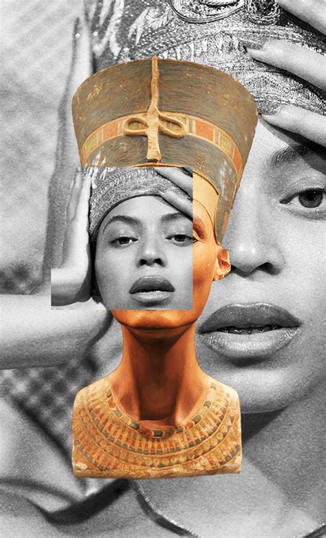 Nefertiti Inspired Collage Of Beyoncé Shop The Homecoming Collection