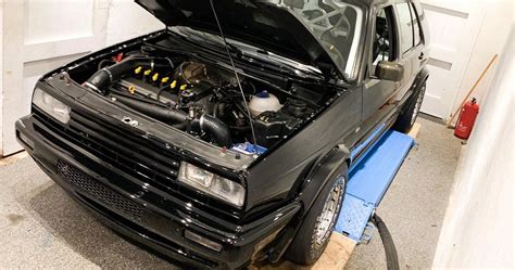 Watch An 1100 Hp Awd Swapped Mk2 Vw Golf Hit The Strip
