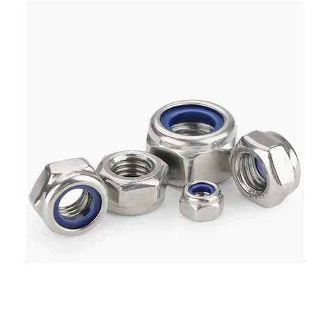 Stainless Steel A A Din Type P Nyloc Nylon Lock Hex Nut