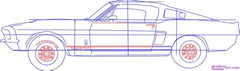 Design inspired by the quote step by step and the thing is done. Draw a Ford Mustang, Step by Step, Drawing Sheets, Added ...