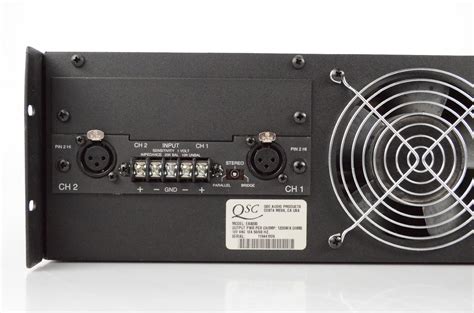 Qsc Ex4000 Dual Monaural Amplifier W Speaker Cable Power Rack Amp 4000
