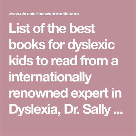 Which Books For Dyslexic Kids Are The Best Dyslexics Dyslexia