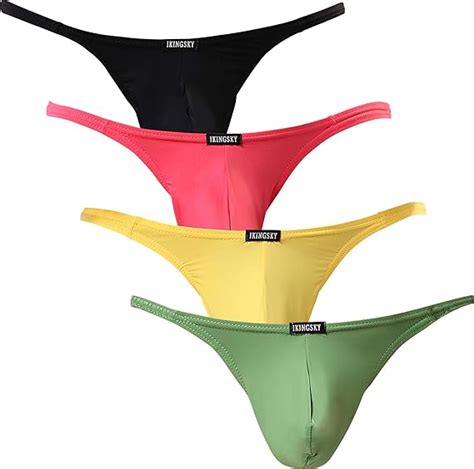 ikingsky men s sexy pouch g string underwear low rise y back thong panties amazon ca clothing