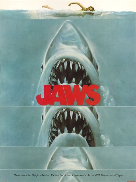 Jaws 1975 Mca Records Soundtrack Poster Us Original Film Posters