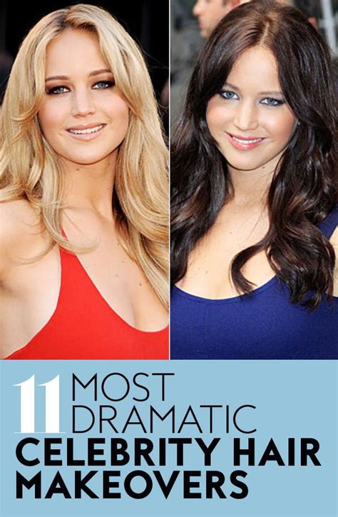 Most Dramatic Celebrity Hair Makeovers Celebrity Hairstyles Dramatic Hair Colors Celebrity