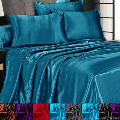 Choose from contactless same day delivery, drive up and more. 3 Pc Satin Silky Sheet Set Queen/King Size Fitted Pillow ...