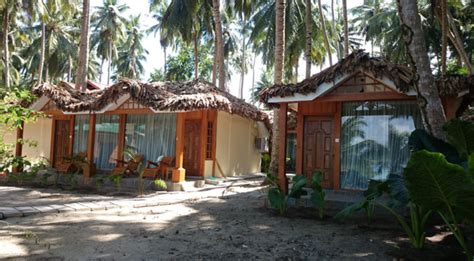 Andaman beach resort concrete bungalows with sea views. Havelock Island Beach Resort, Andaman and Nicobar Islands ...