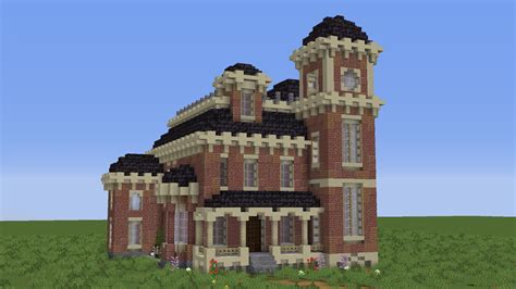 I Build This Victorian Brick Mansion Rminecraftbuilds