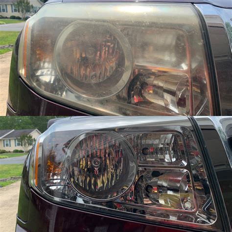 Before And After Headlights Restoration Rdetailing