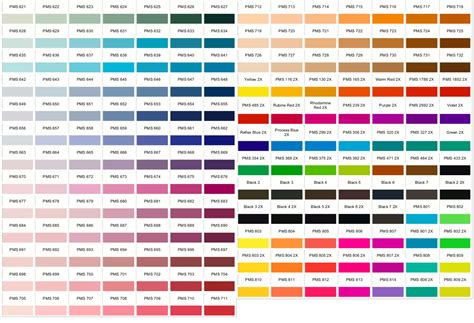 Pantone Color Chart Pantone Color Chart Pantone Color Pms Color Chart Images And Photos Finder