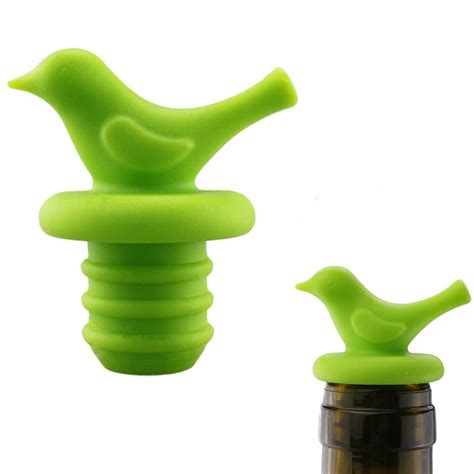 New Creative Bird Design Silicone Wine Stopper Bottle Caps Bar