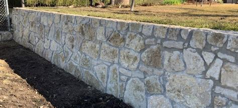 Completed Milsap Stone Wall Replaced Cross Tie Retaining Wall In